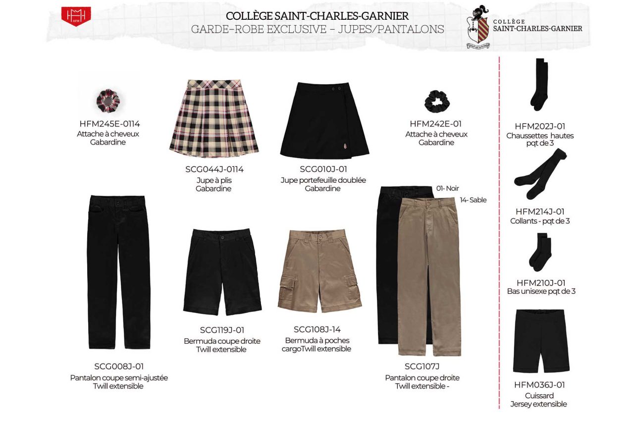 Collection de vêtements - Collège Saint-Charles-Garnier